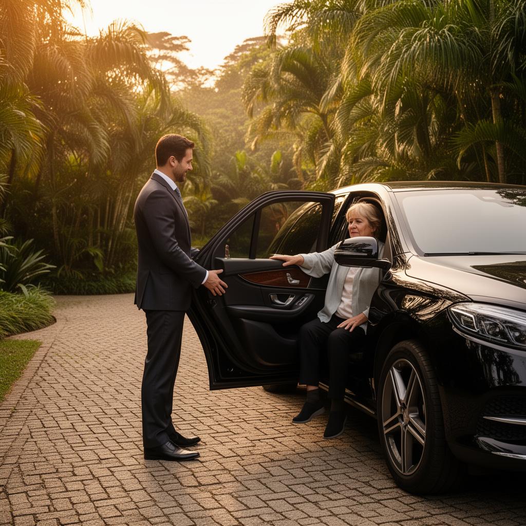 Concierge transportation to a medical appointment